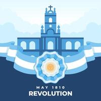 May Revolution Day Illustration background. Celebration of Argentina May Revolution. eps 10 vector