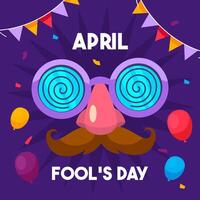 Illustration of Apil Fool's. April Fool's Day illustration background. eps 10 vector