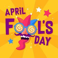 Illustration of Apil Fool's. April Fool's Day illustration background. eps 10 vector