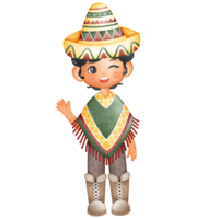 cinco de mayo mexicain personnage png