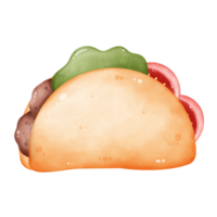 Illustration of Taco, fast food clipart png