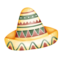 Illustration of Sombrero, Mexican Sombrero hat png