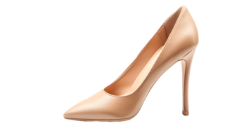 Elegant colored high heel shoe close up png