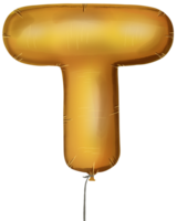 gold balloon letter a to z on transparent background png