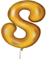 gold balloon letter a to z on transparent background png