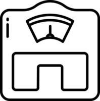 Scale outline illustration vector