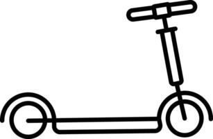 Bicycle outline illustration vector