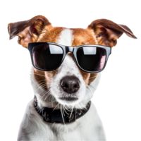 chien des lunettes magnifique png