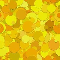 Seamless yellow circle pattern with shadow effect vector