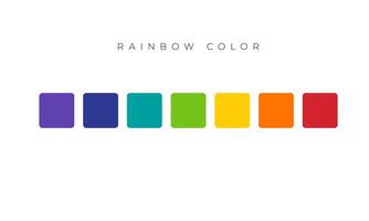 rainbow color palette design illustration vector