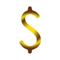 dollar sign symbol design flat vector