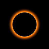 solar eclipse glows red design illustration vector