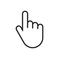 line icon finger hand design illustration vector