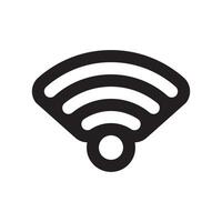 wireless icon symbol isolated on white background vector