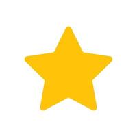 favorite star yellow gold icon flat illustration vector