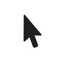 cursor arrow icon flat illustration vector