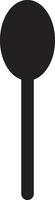 Spoon symbol icon isolated on white background . illustration vector