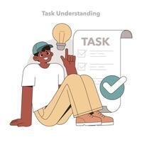 Task Understanding concept. illustration. vector