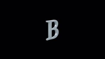 Seamless B Alphabet Animation - Smooth and Eye-Catching, High-Quality Motion Graphics video