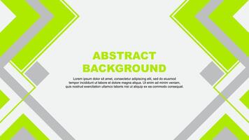 Abstract Background Design Template. Banner Wallpaper Illustration. Lime Green Banner vector