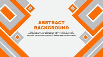 Abstract Background Design Template. Banner Wallpaper Illustration. Orange Cartoon vector