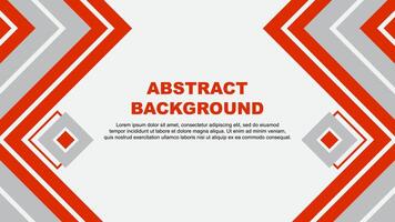 Abstract Background Design Template. Banner Wallpaper Illustration. Deep Orange Design vector