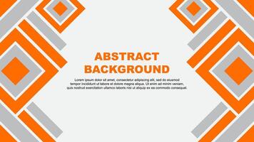 Abstract Background Design Template. Banner Wallpaper Illustration. Orange vector