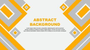 Abstract Background Design Template. Banner Wallpaper Illustration. Amber Yellow Cartoon vector