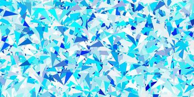 Light blue template with triangle shapes. vector