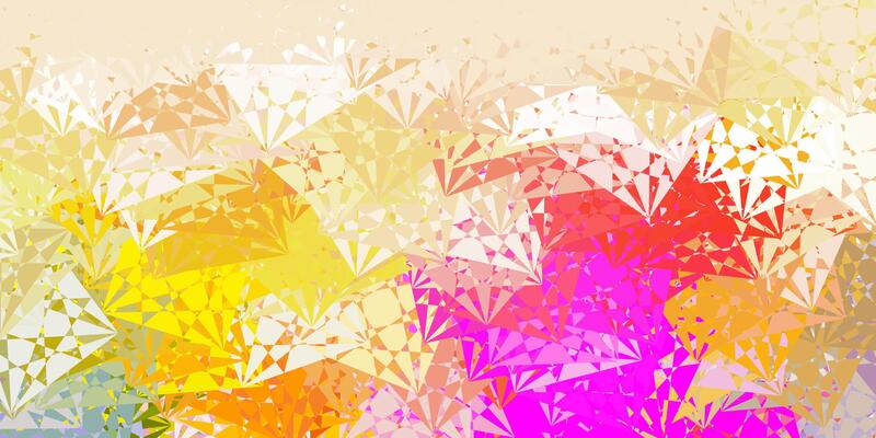 Light Multicolor background with triangles.