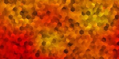 Light orange cover with simple hexagons. vector