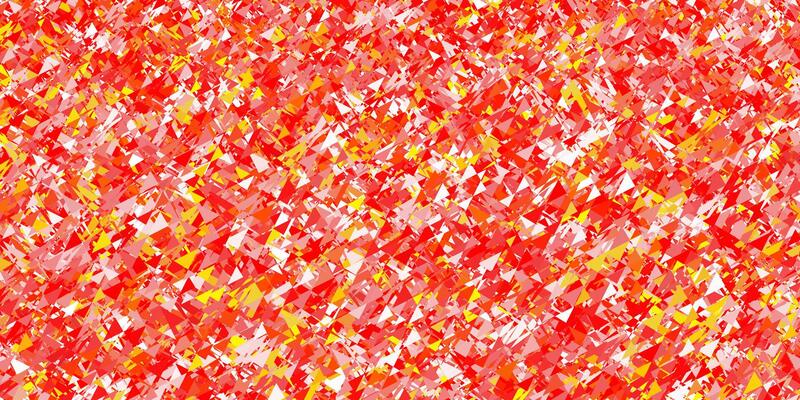 Light Orange background with triangles.