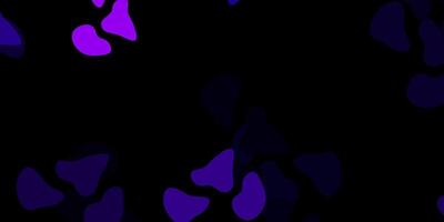 Dark purple background with random forms. vector