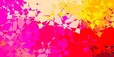 Light Pink, Yellow texture with random triangles. vector