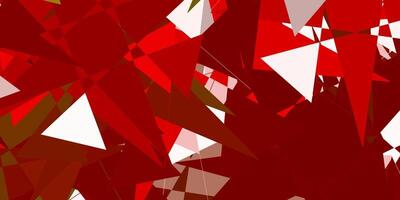 Light Pink, Red texture with random triangles. vector