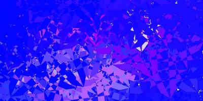 Light Pink, Blue texture with random triangles. vector