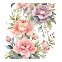 Watercolor Floral Flower Design, Watercolor Flower Arrangements Floral, Watercolor Flower Design, Flower Sublimation Floral Clipart, Clipart, Wedding Decoration png