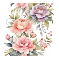 Aquarell Blumen- Blume Design, Aquarell Blume Vereinbarungen Blumen, Aquarell Blume Design, Blume Sublimation Blumen- Clip Art, Clip Art, Hochzeit Dekoration png