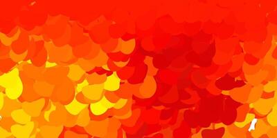 Light orange backdrop with chaotic shapes. vector