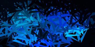 Dark blue, green background with polygonal forms. vector