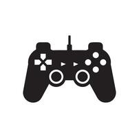 Game controller illustration design. Game controller icon trendy silhouette style design. illustration vector