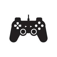 Game controller illustration design. Game controller icon trendy silhouette style design. illustration vector