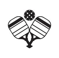 Pickleball paddle Illustration. Pickleball Paddle and Ball Clipart of Pickleball, Pickleball Bat and Symbol vector