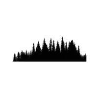 PINE TREE illustration FOREST TREE SILHOUETTE vector