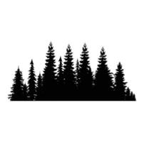 PINE TREE illustration FOREST TREE SILHOUETTE vector