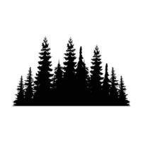 PINE TREE illustration FOREST TREE SILHOUETTE vector