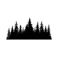 PINE TREE illustration FOREST TREE SILHOUETTE vector