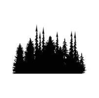 PINE TREE illustration FOREST TREE SILHOUETTE vector