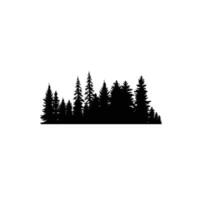 PINE TREE illustration FOREST TREE SILHOUETTE vector