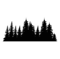 PINE TREE illustration FOREST TREE SILHOUETTE vector